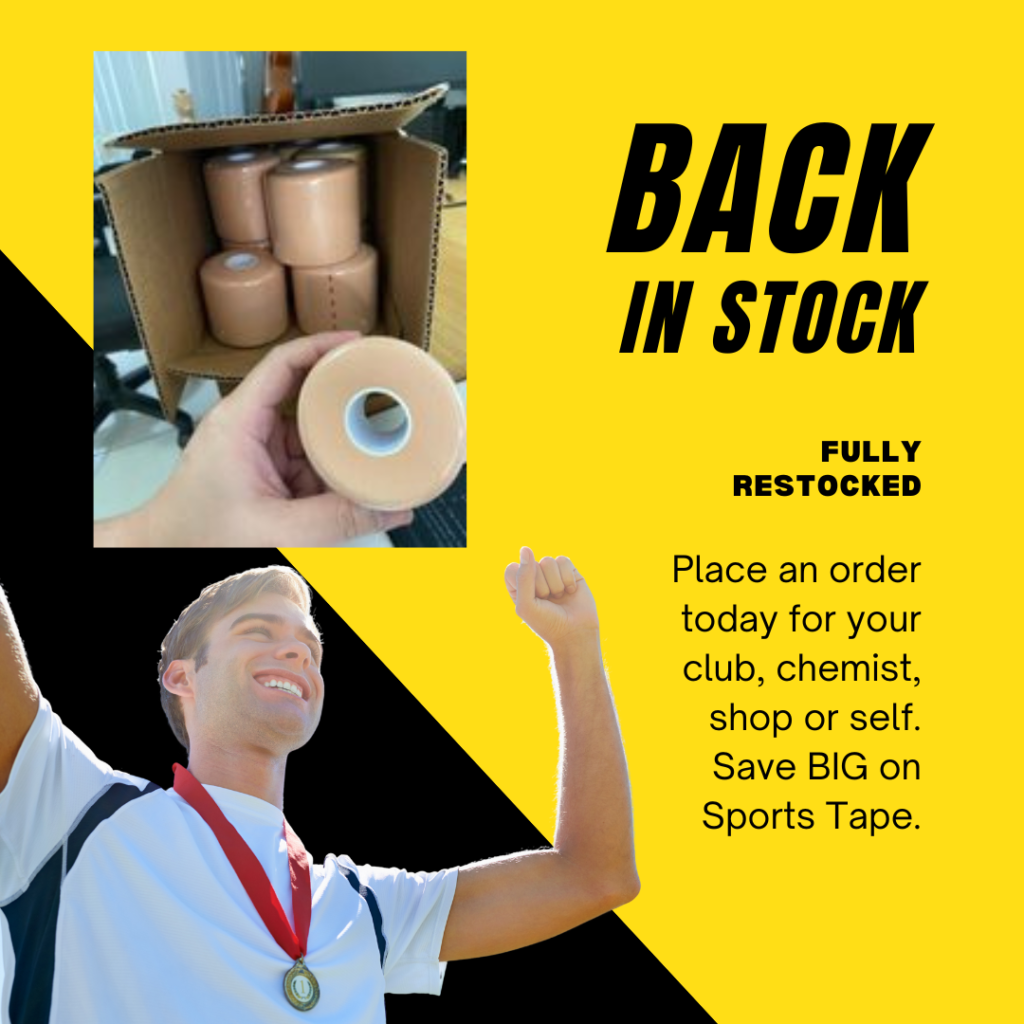 Sports Tape Fully Stocked